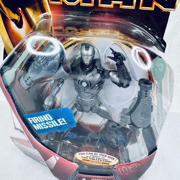Hasbro Iron Man Mark 02 II Firing Missile 6" Action Figure Prototype 2008 MCU - Picture 3 of 8